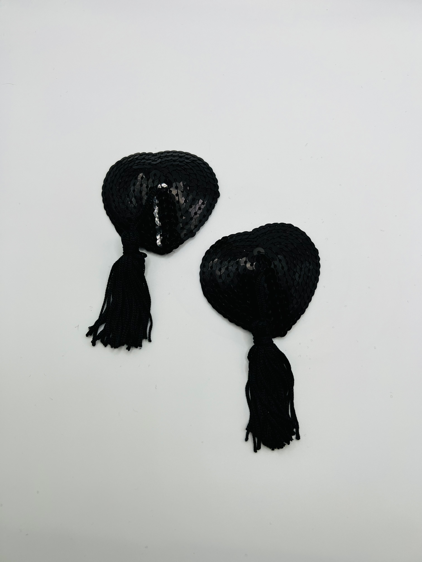 Heart Shape Sequin Pasties with Tassels